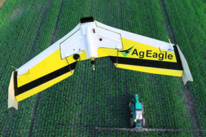 Fixed-Wing AgEagle RX60 in flight